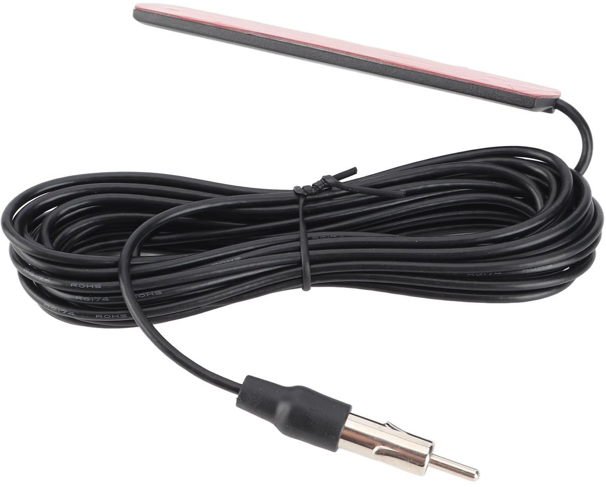 Dailygoods- Auto Antenne Universeel - FM Radio Antenne - 5 Meter Kabel - Compact - Hoge Prestatie - Eenvoudige Installatie
