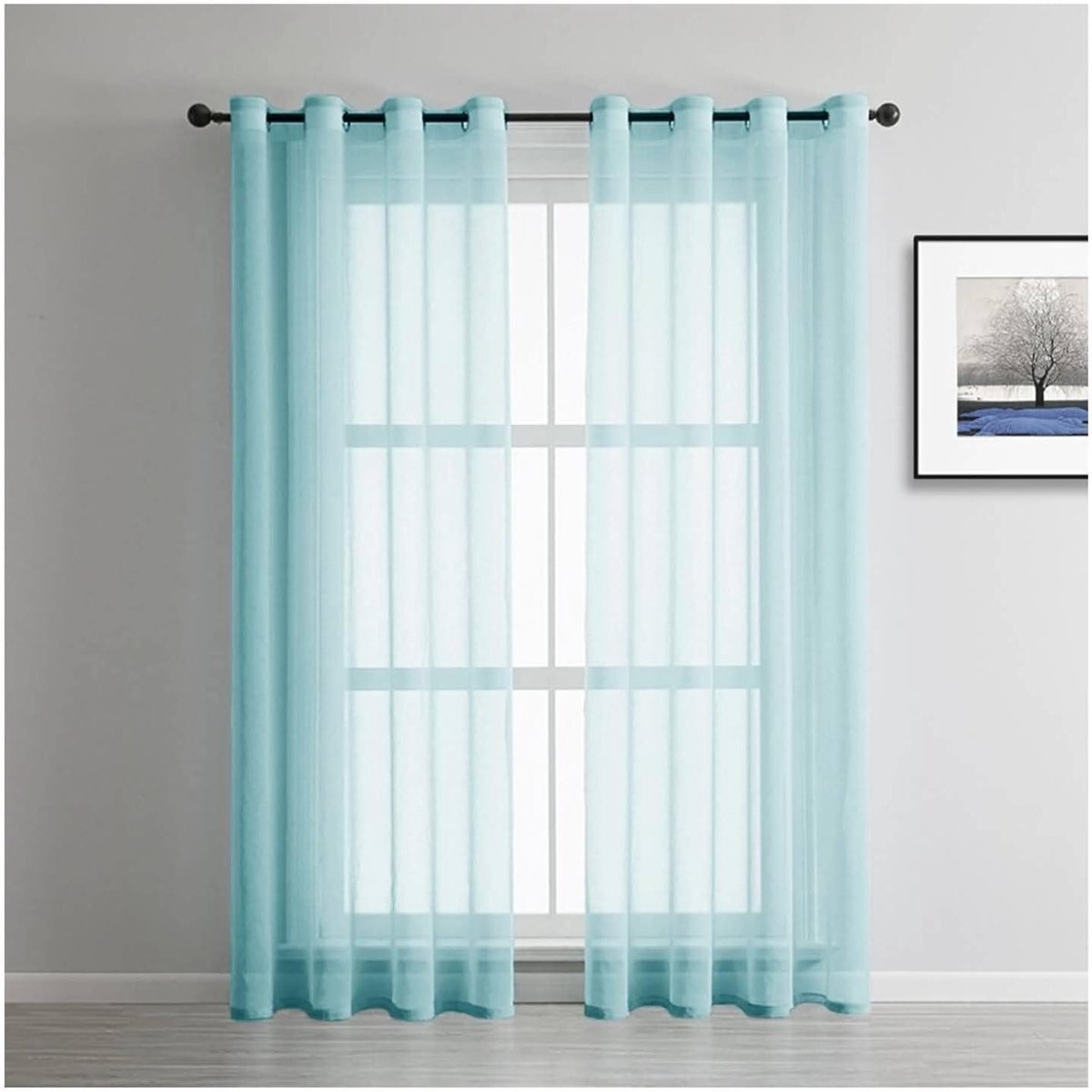 Lichtdoorlatende Gordijnen - Vitrage Panelen - Woonkamer Decoratie - Polyester Netgordijn