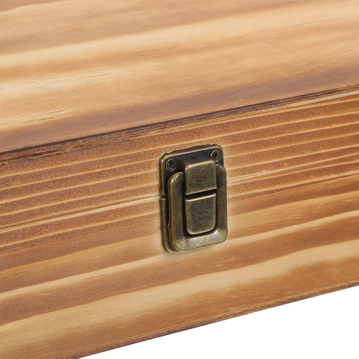 Houten cassettebox - Cassettehouder - Muziek bewaren - Ruimte voor 36 - 33 cm breed - Koffie