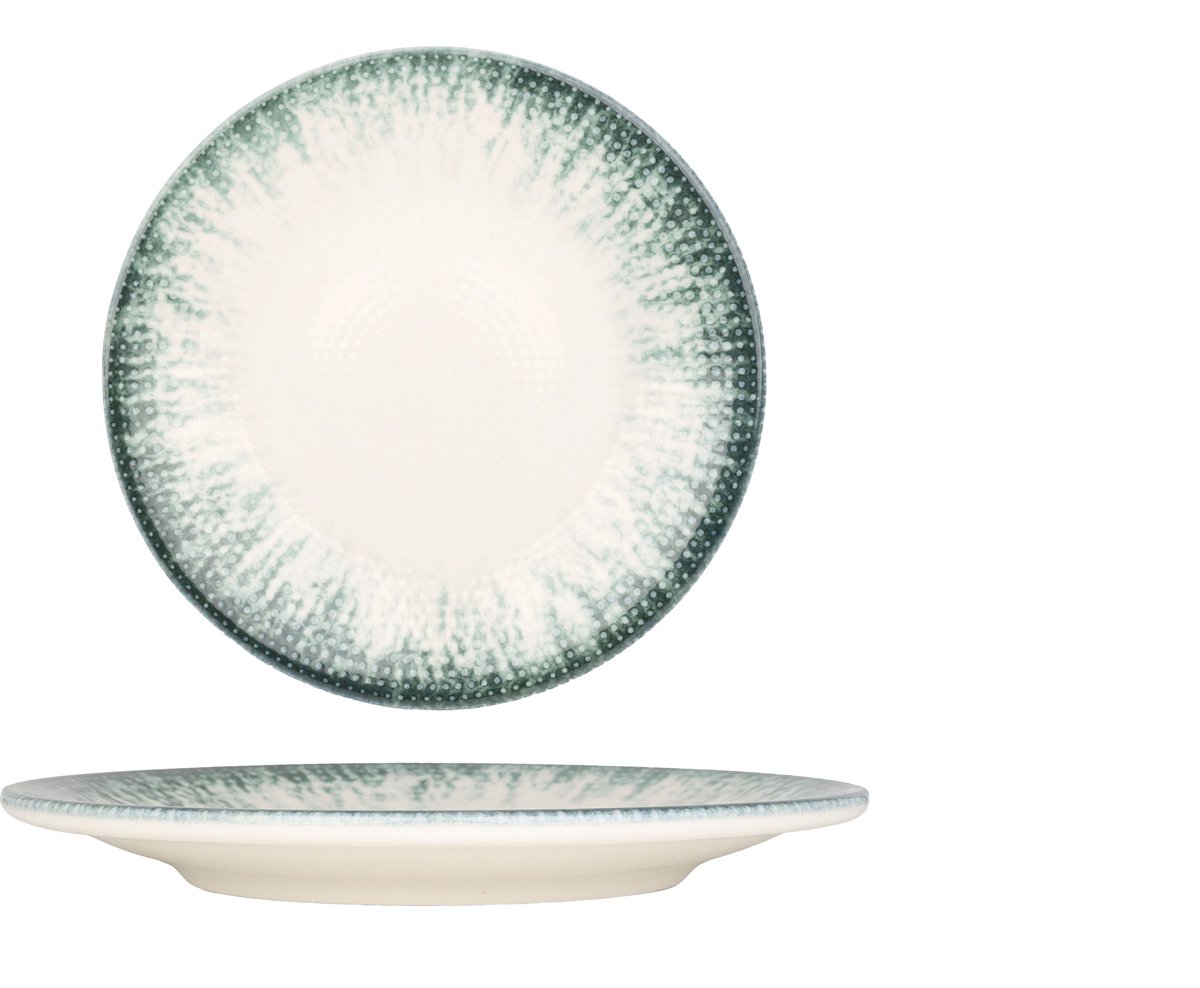 Kütahya Porselen Dinerbord - Iceberg - Porselein - 25 cm - set van 6