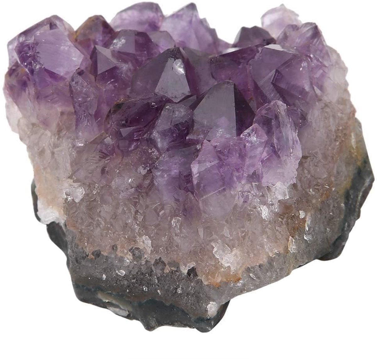 Dailygoods- Amethist Cluster Uniek - Natuurlijke Steen - Kristal Geode - Decoratie - Healing - Fengshui - Hoogwaardige Materialen