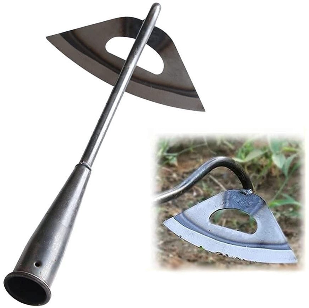 Dailygoods- Handcultivator Duurzaam - Onkruidsteker - Tuingereedschap - Hark - Tuinieren - Versterkte stalen staaf