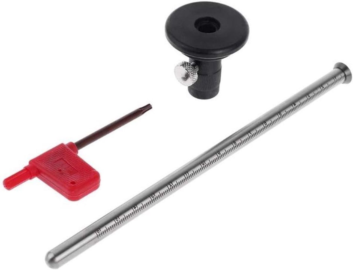 Meetlat Wiel - Marker Duplicator - Houtbewerking Meten - Precisie Borgmoer - 160mm 1mm Schaal - Metaal