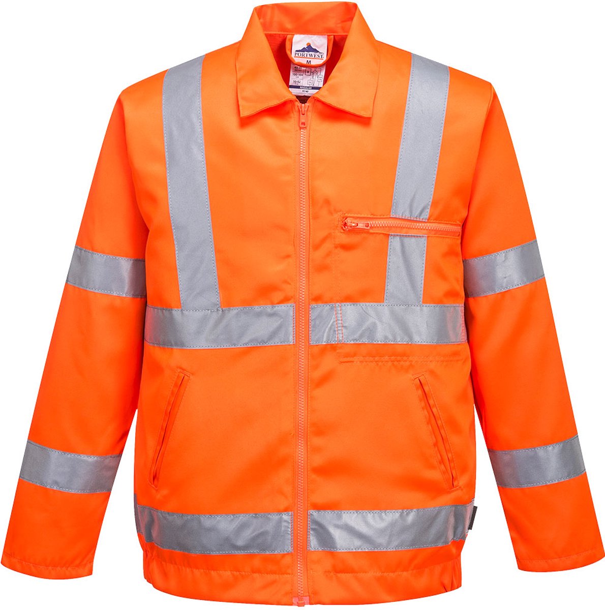 Portwest Hi-Vis Polyester Katoenen Bomberjack RT40 Oranje