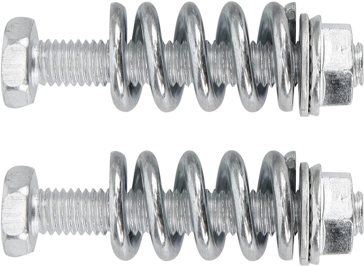 Dailygoods- Uitlaatreparatieset 8-delig - Stalen Auto-accessoires - Bouten/Moeren - Veren/Afdichtingen - Professionele Kwaliteit - Betrouwbare Werking - Uitlaatset