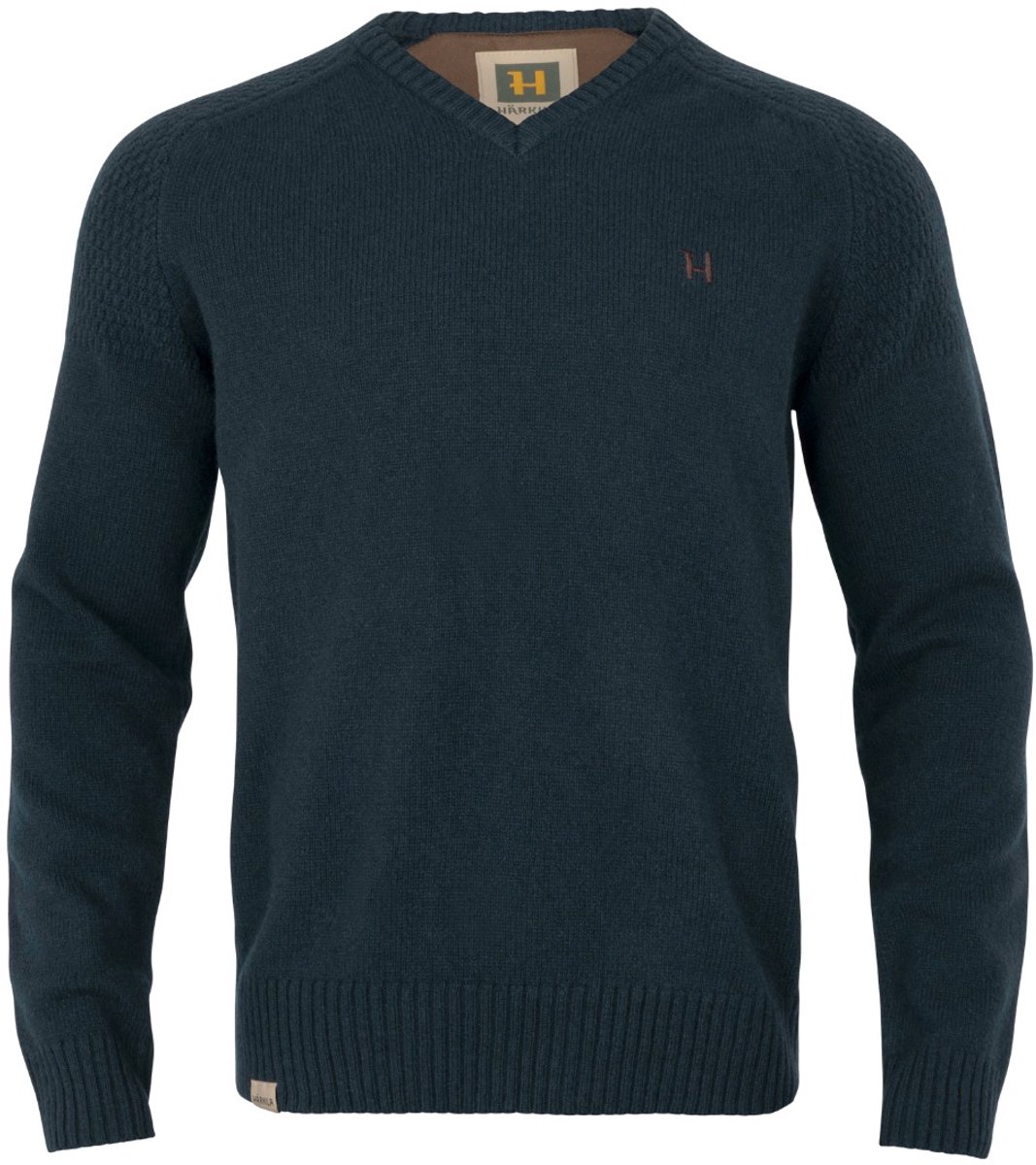 Härkila Vincent Merino V-Hals Pullover Outdoor V-Hals Pullover Scandinavische V-Hals Pullover Jacht V-Hals Pullover Trui Met V-Hals Dark Cypress