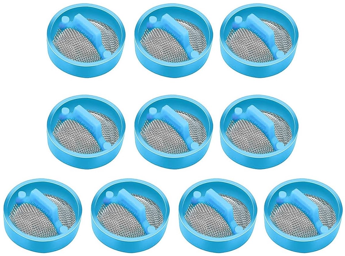 Dailygoods- Waterinlaatklep 10 Stuks - Wasmachine Filter - Slang Accessoire - Zeeffilter - Kunststof - Roest- en slijtvast - Wasmachinefilter
