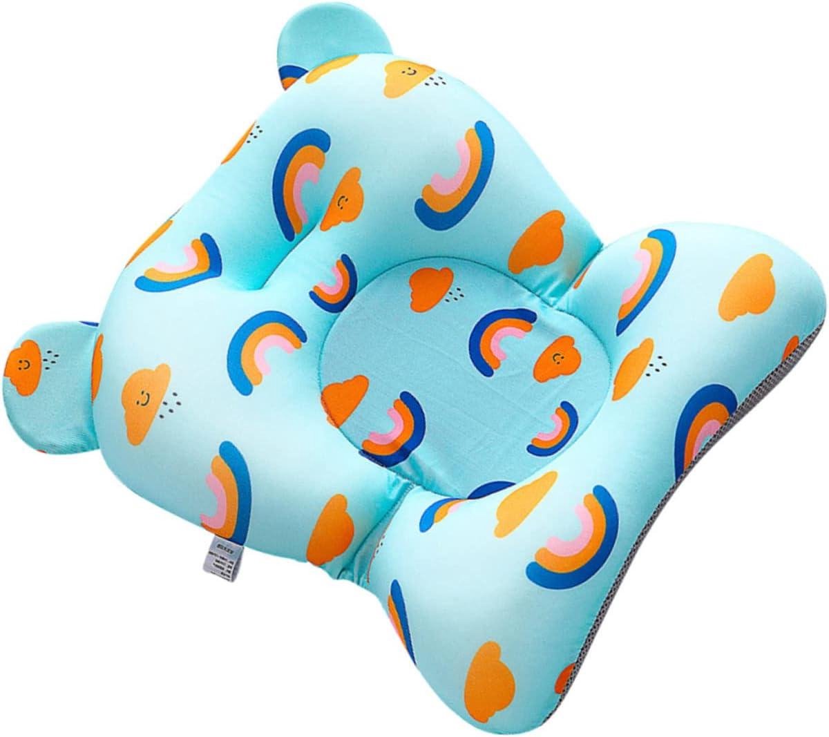 Badsteun - Babykussen - Veilig Baden - Antislip Design - 46 x 35 x 10 cm - Blauw