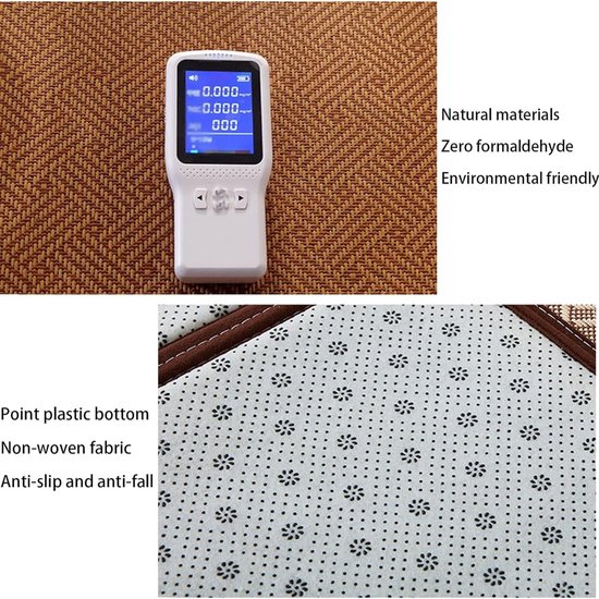 Japanse futon matras - Vloermat rotan - Zomerse koelte - Ademend en antislip - 120 x 240 cm - Natuurlijk — afbeelding 2