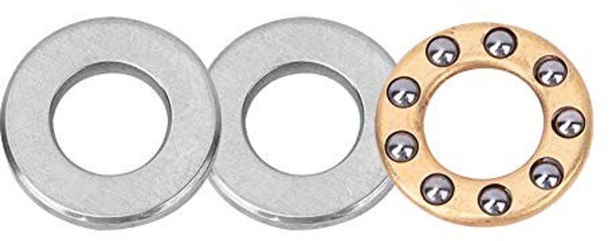 Dailygoods- Kogellager Set 10-Stuks - Stalen Bal - Hoge Precisie - Stille Rotatie - Geschikt voor Machineproductie - 5x12x4mm - Lager
