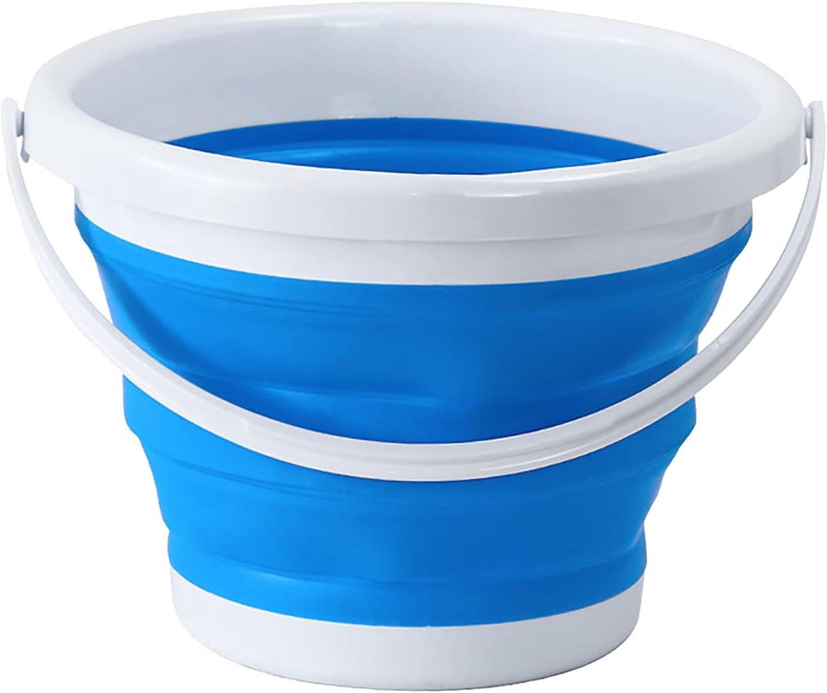 Draagbare Opvouwbare Emmer - Watercontainer Silcone - Huishoudelijk Gebruik - Met Stevig Handvat - 3 Liter - Meng Kleuren