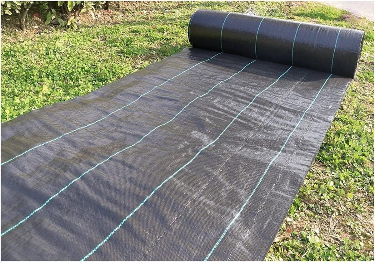 Onkruiddoek - Tuindoek Bodembedekker - Onkruid Weren - Waterdoorlatend Weefsel - 1.8m x 60m - Zwart