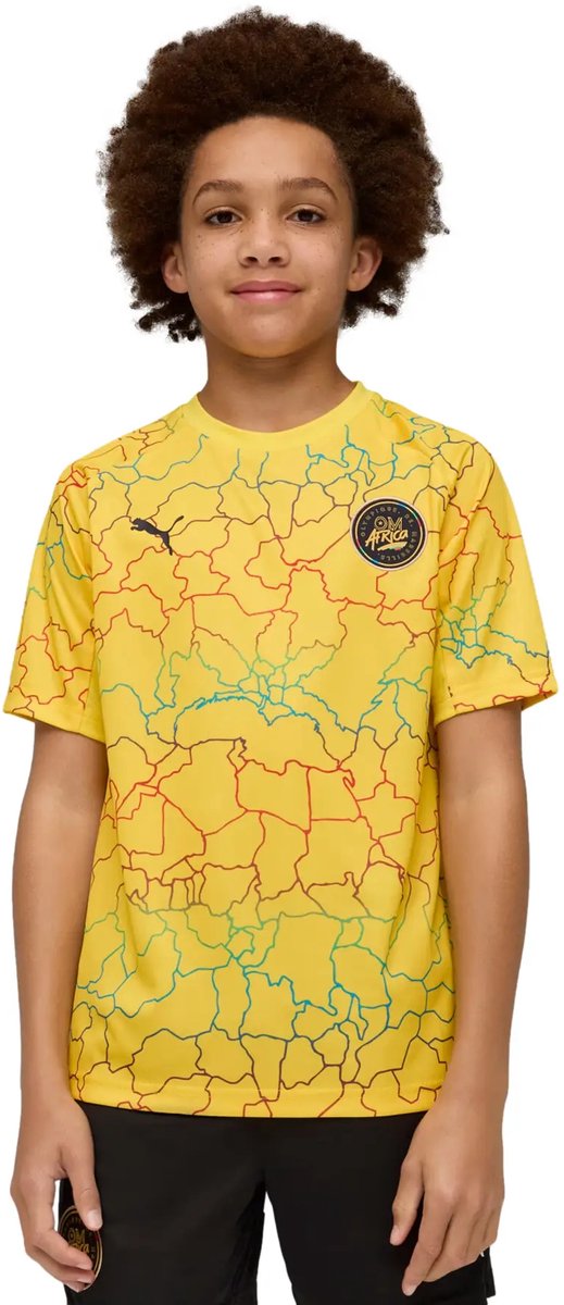 T-shirt kind OM Africa Geel
