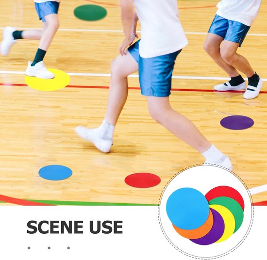 Voetbal Trainingsmarkeringen - Sport Stippen Veldmarkers - Agility Training - Antislip TPR Materiaal - 10 cm Diameter - Diverse Kleuren — afbeelding 5