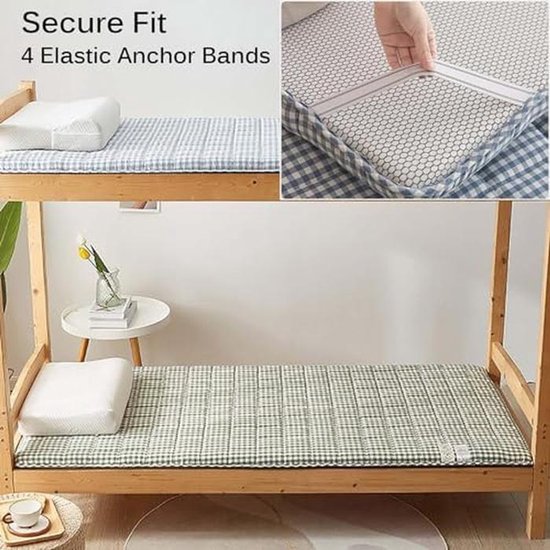 Japanse Futonmatras - Opvouwbaar Matras Vloer - Ruimtebesparend Slapen - Extra Dikke Matras - 5 cm Dik - Grijs — afbeelding 4