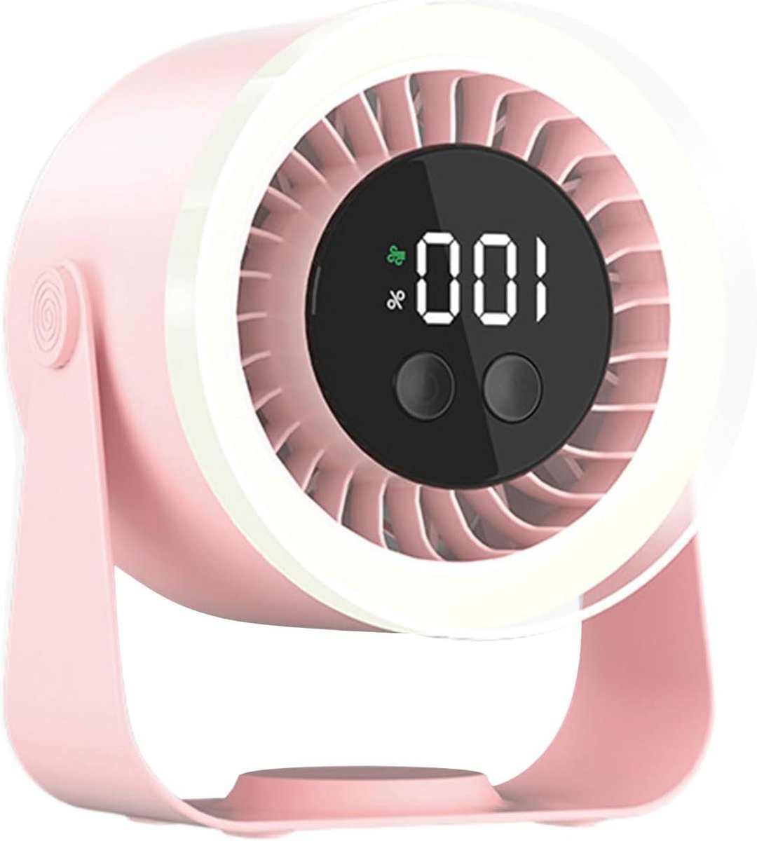 Bureau Ventilator - Mini Fan - Persoonlijke Koeling - Geoptimaliseerde Luchtstroom - 116 x 174 x 116 cm - Roze