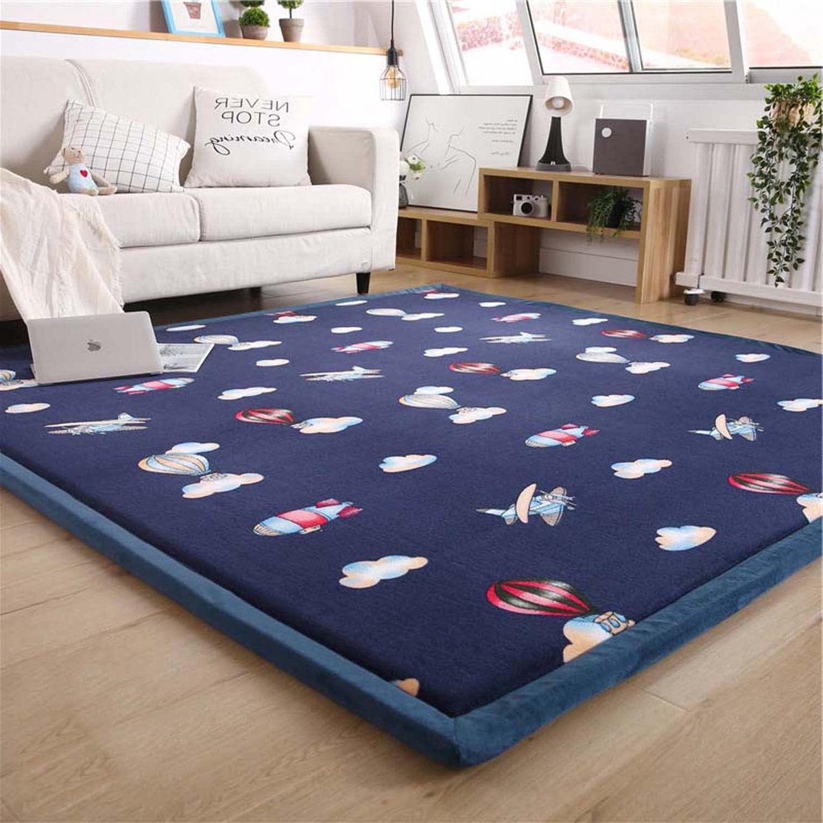Baby Kruipmat - Speelkleed Vloerkleed - Baby Spelen - Antislip Bodem - 200 x 290 cm - Ballon