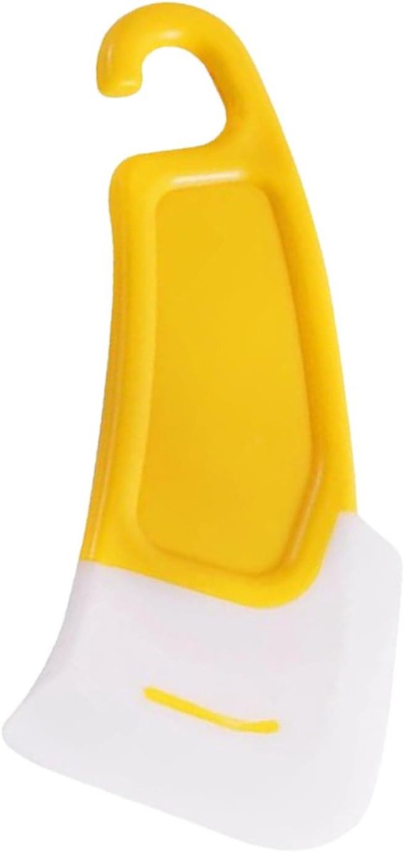 Pan Scraper - Verwijderaar Keuken - Koken Bakken Schoonmaken - Zonder Krassen - 14x5 cm - Geel