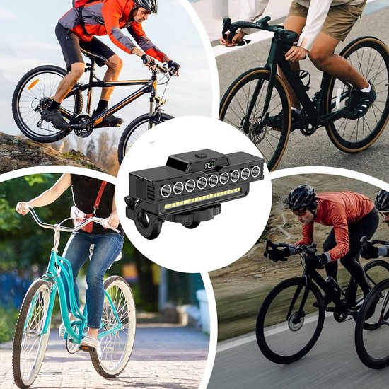 Fiets voorlicht - Fietslamp koplamp - Nachtelijk rijden - 130dB hoorn waarschuwing - USB oplaadbaar — afbeelding 3