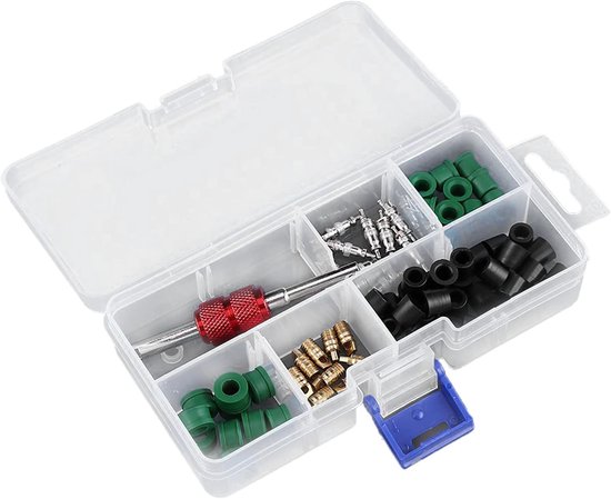 Airco Reparatie Kit - Ventiel Kern Set - Auto Onderhoud - Compleet Assortiment - 71 Delig — afbeelding 5