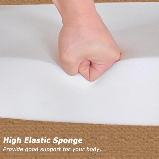 Opvouwbare Matras - Vloermatras Gastenmatras - Comfortabel Slapen - Afneembare Wasbare Hoes - 200 x 70 x 5 cm - Grijs — afbeelding 4