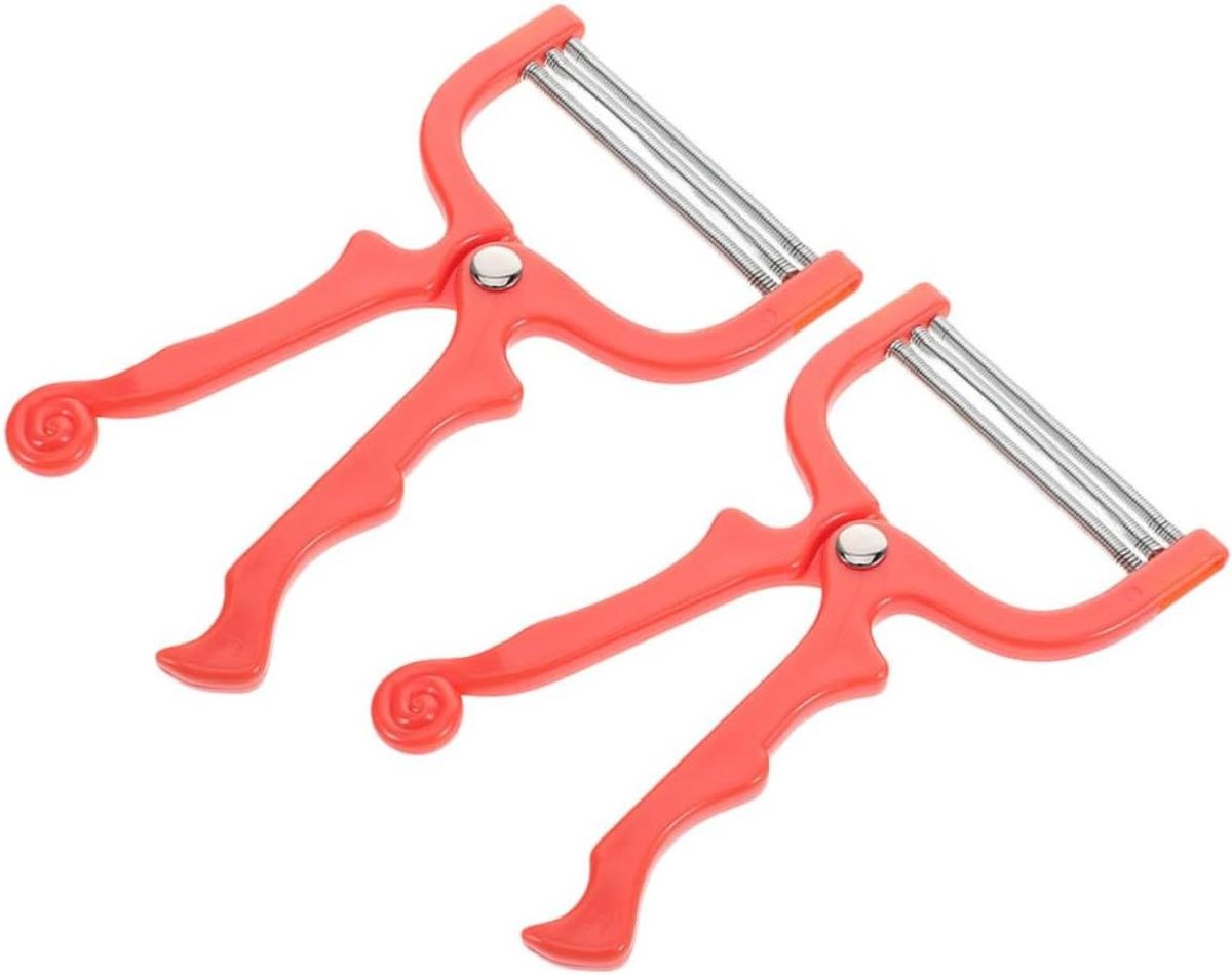 Gezichtsepilator Lenteverwijderaar - Gezichtshaarverwijderaar - Gezichtshaar Verwijderen - Efficiënt Veermechanisme - 2 Stuks - Rood