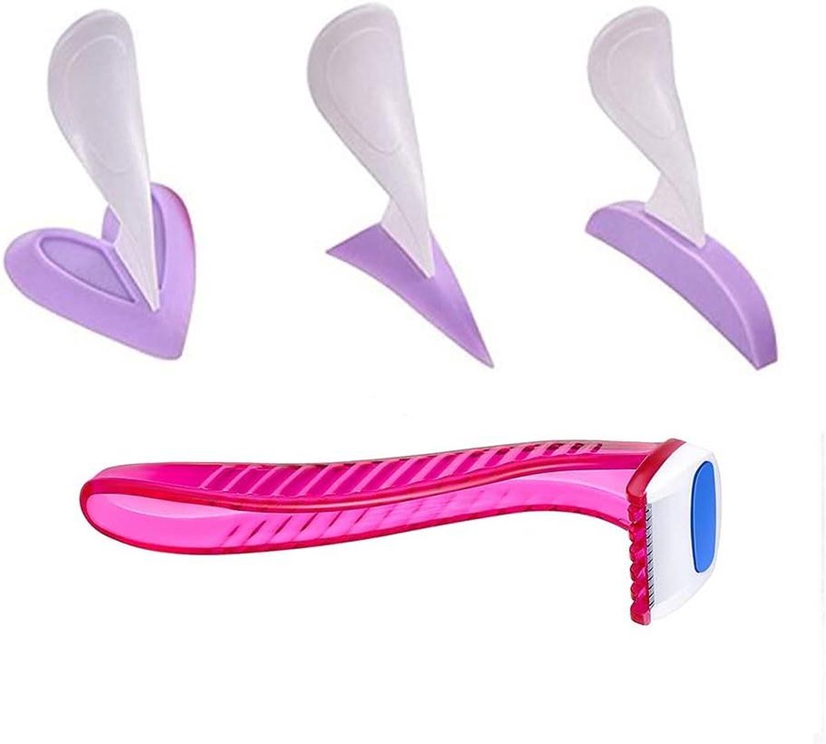 Bikini Trimmer Set - Intieme Styling - Vormgeven Lichaam - Drie Vormsjablonen - 3 Delen - Wit
