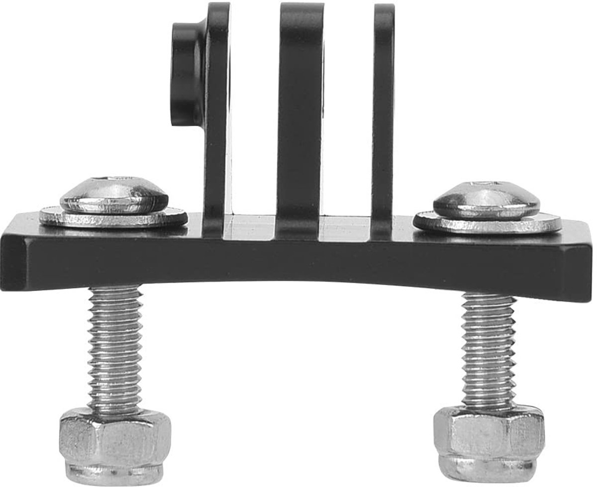 Dailygoody - Helmhouder - Actiecamera-houder - Robuust en eenvoudig te installeren - Zwart - Voor helm en accessoires - Geschikt voor parachutespringe.
