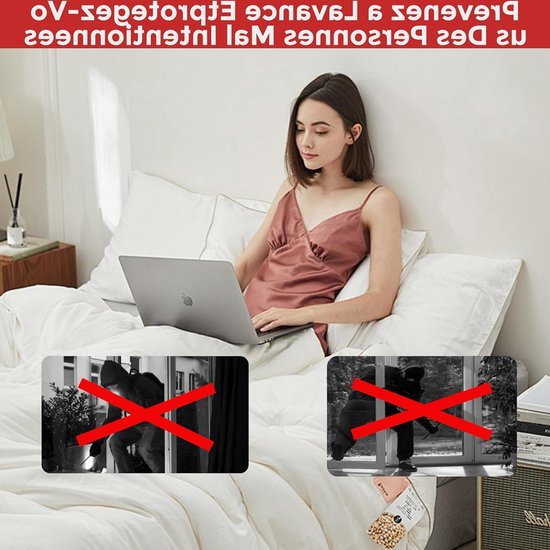 Beveiligingscamera Paneel Set, 2 Stuks voor Privéterrein, 19 × 5 cm, Geschikt voor Binnen/Buiten, Aluminium, Video Bewaking, Alarm Systeem, Stickers Inbegrepen — afbeelding 3