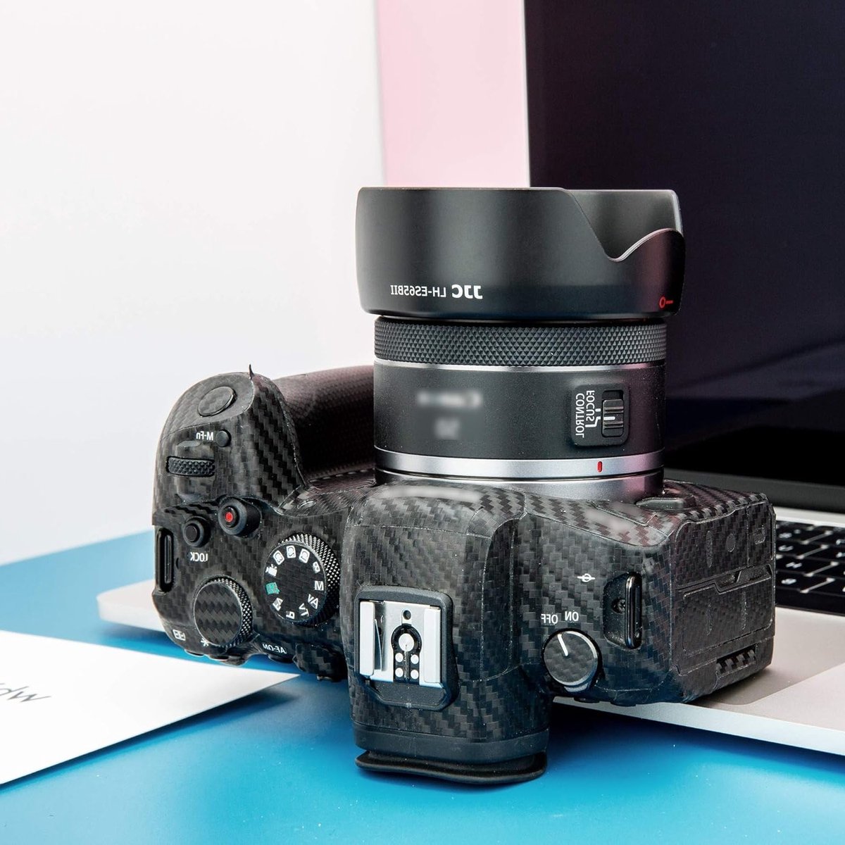 Bloemblad Lenskap voor Canon RF 50mm f/1.8 STM Lens - Vervangt ES-65B Lenskap voor DSLR Camera's thumbnail 3