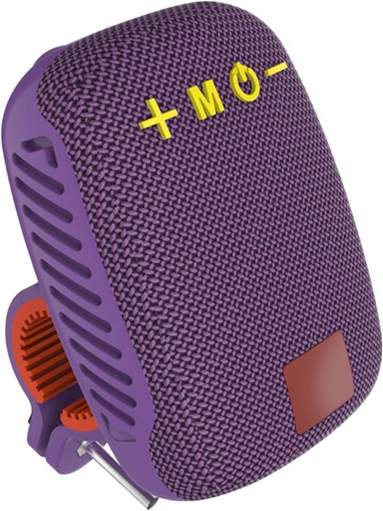 Luidspreker - Bluetooth-luidspreker - Leuningluidspreker - 5×10×7,2 cm - Met standaard - Ingebouwde FM-radio - Draagbare Bluetooth-luidspreker voor fietsen - IPX5 waterdicht - Reis- en buitenluidspreker - Stereo - Paars van Merkloos — afbeelding 3
