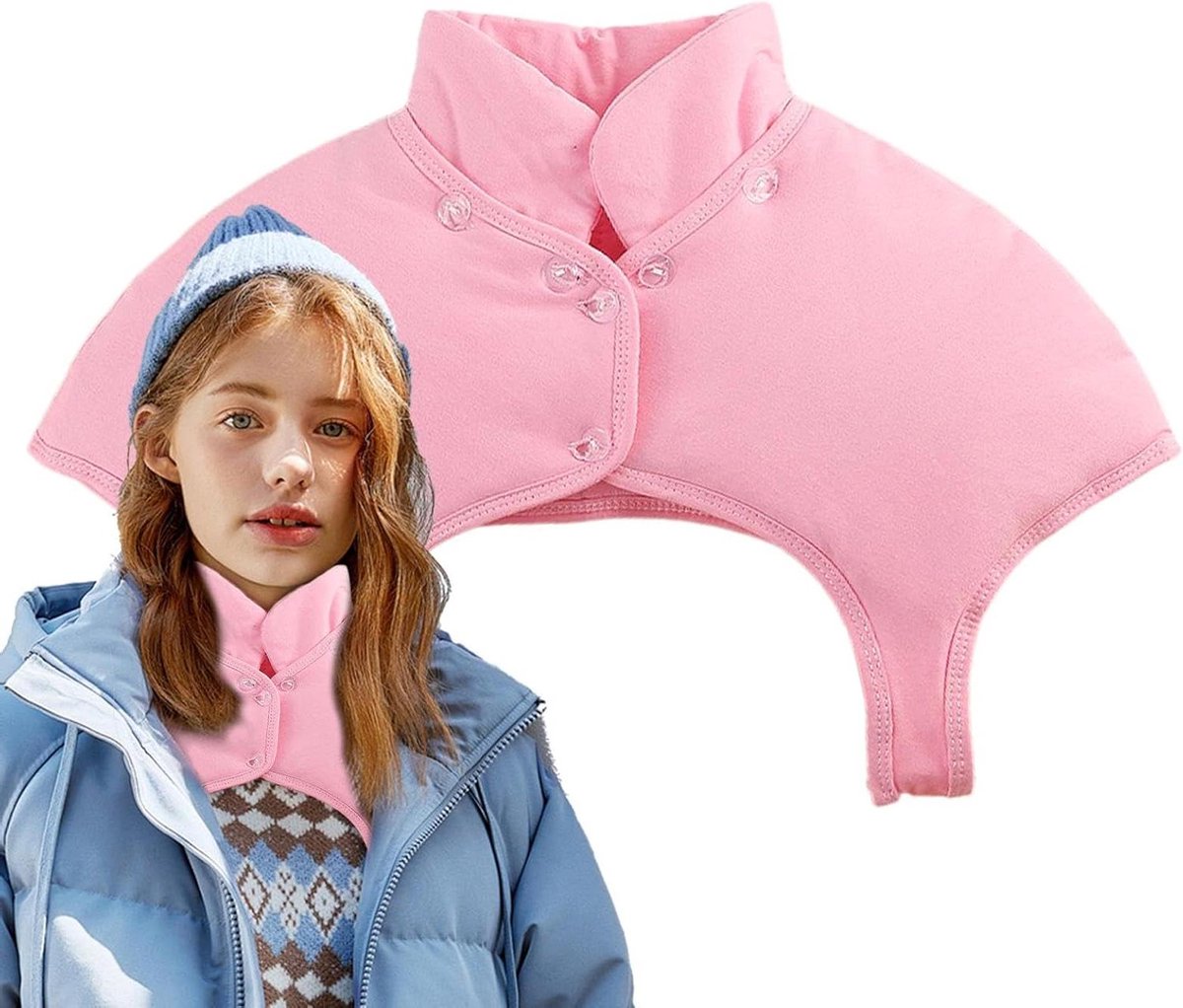 Schouderwarmtekussen - Nekwarmer - Ontspanning bieden - Draagbaar comfort - 30 x 20 cm - Grijs