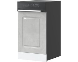 Vaatwasser Frontpaneel - Keukenkast Front - Keuken Inbouwen - Vochtbestendig Materiaal - 45x67cm - Betongrijs