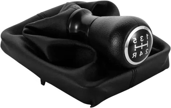 Versnellingspook Knop - Schakelhendel Set - Auto Interieur Upgrade - Ergonomisch Comfort - 5 Versnellingen - Zwart — afbeelding 2