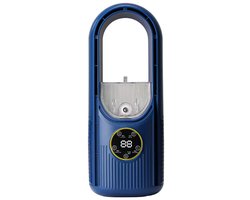 Mini airco – Blauw – airco met water – Koelen, Blazen, Lucht Bevochtigen – Draagbare Luchtkoeler Koelventilator – 3 Wind Snelheden – USB Airconditioner – sfeerverlichting -Draagbare – koelventilator – Coolingdown – draagbare airco