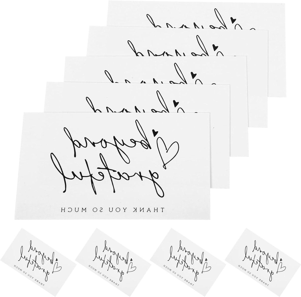 Bedankkaartjes - Wenskaarten Cadeaubonnen - Klantrelatie Versterken - Voldoende Schrijfruimte - 9x5.5cm - Foto 2