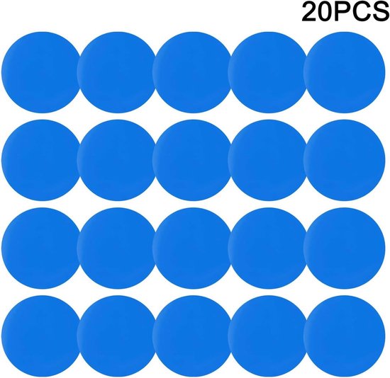 Zwembad reparatie patches - Luchtbed reparatieset - Lekkages dichten - Sterke PVC-hechting - 7.5cm rond of 25x10cm vierkant - Blauw — afbeelding 5