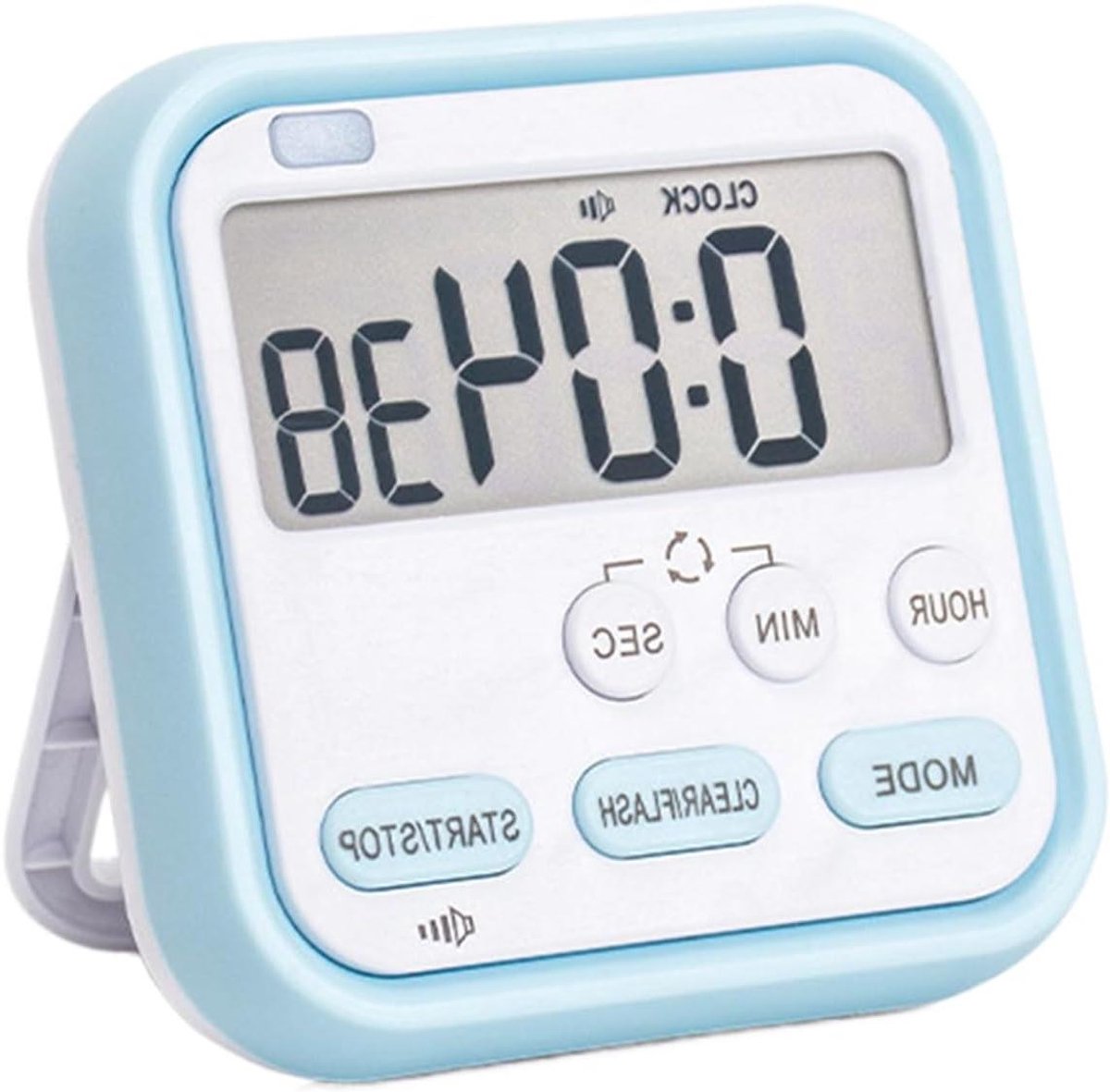 Visuele Timer - Klaslokaal Klok - Tijd Beheren - Stil Ontwerp - 8 x 3 cm - Blauw