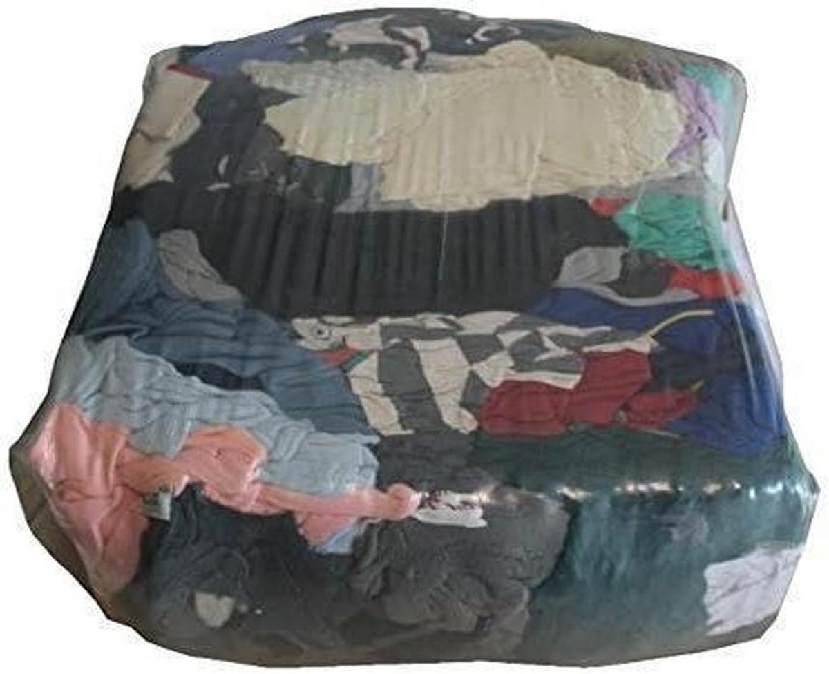 Poetsdoeken - Reinigingsdoeken - Schoonmaken - Zuiver Tricot Gesneden - 20 kg - Kleurrijk