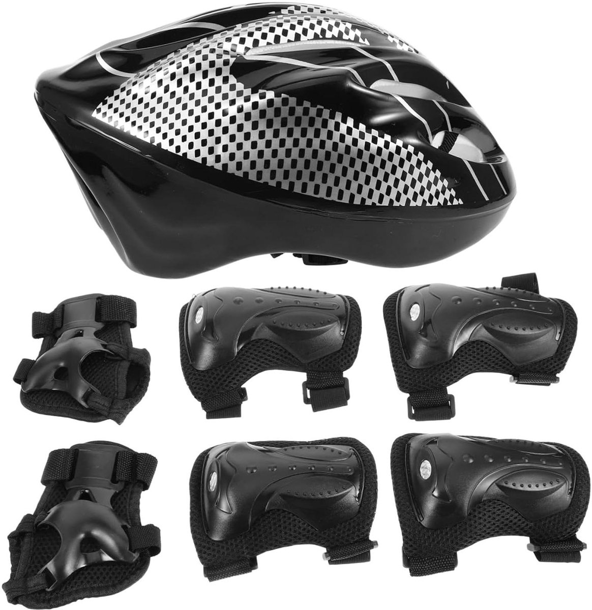 Skateboard Beschermers Set - Skate Beschermers Helm - Buitensporten Bescherming - Verdikte Gewrichtsbeschermer - 24 x 21 x 11 cm