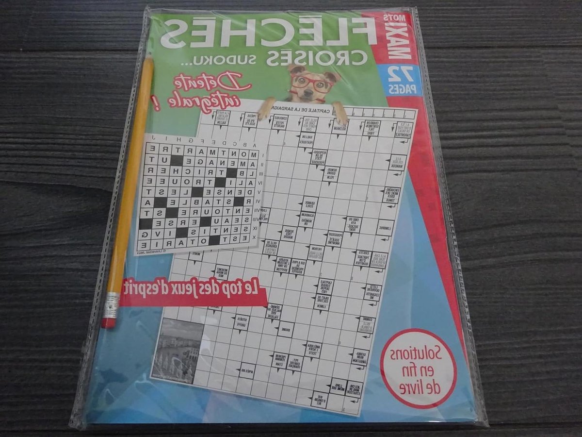 Sudoku Woordenboek - Puzzelboek - Hersentraining - 72 Pagina's - 1 Boek - Blauw