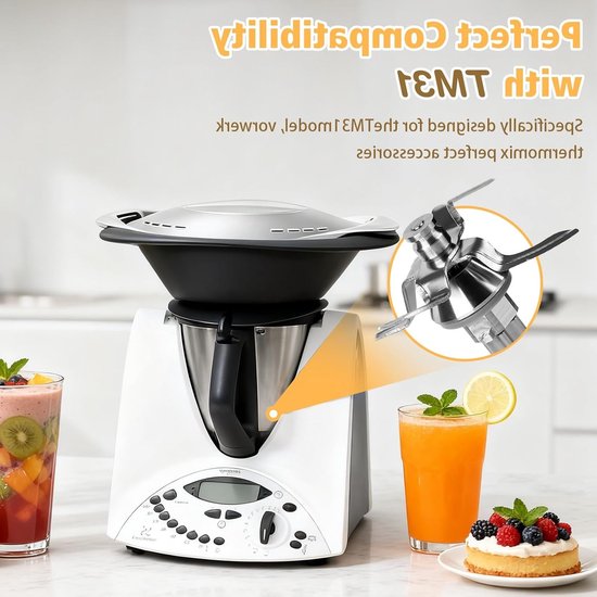 Kruidige Blender Mes voor Thermomix TM5 en TM6, Vervangingsmes met Dichtingsring, Roestvrijstalen Mes voor Voedselverwerking en Smoothies — afbeelding 5