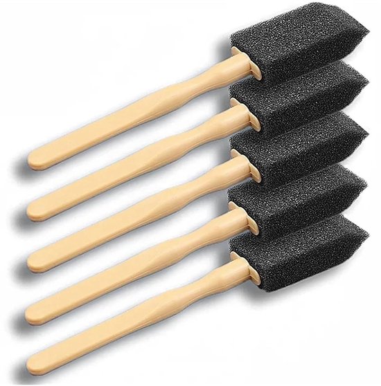 Reinigingsspons Borstel Set - Detailing Borstels - Auto Interieur Reinigen - Flexibel en Zacht - 14 cm - One Color
