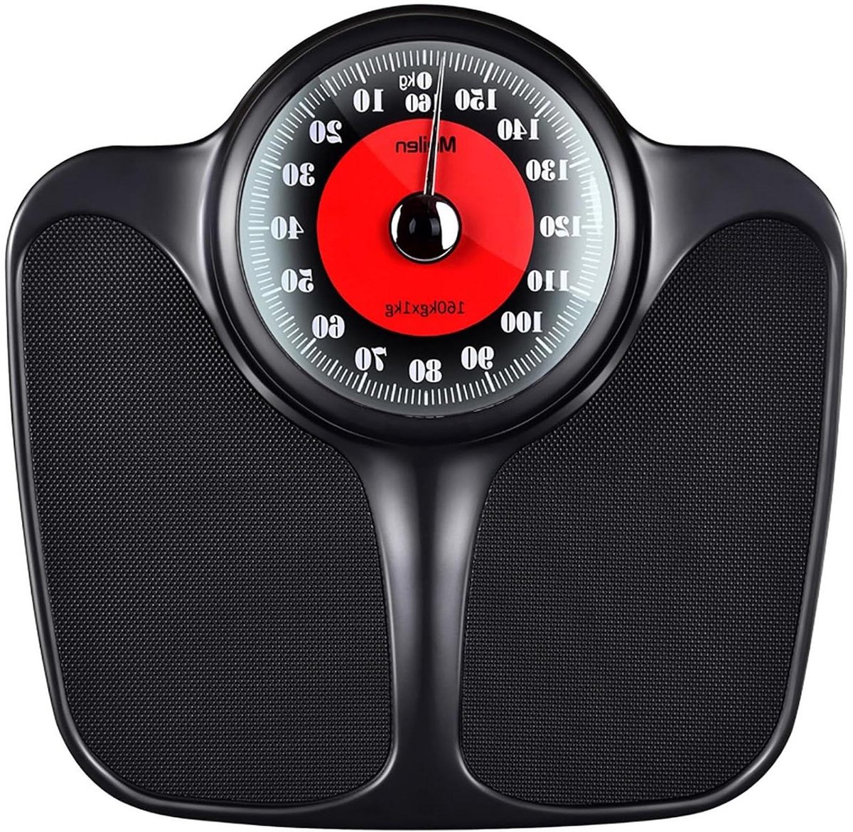 Mechanische Personenweegschaal - Analoge Weegschaal - Gewicht Monitoren - Geen Batterijen Nodig - 160 kg - Grijs