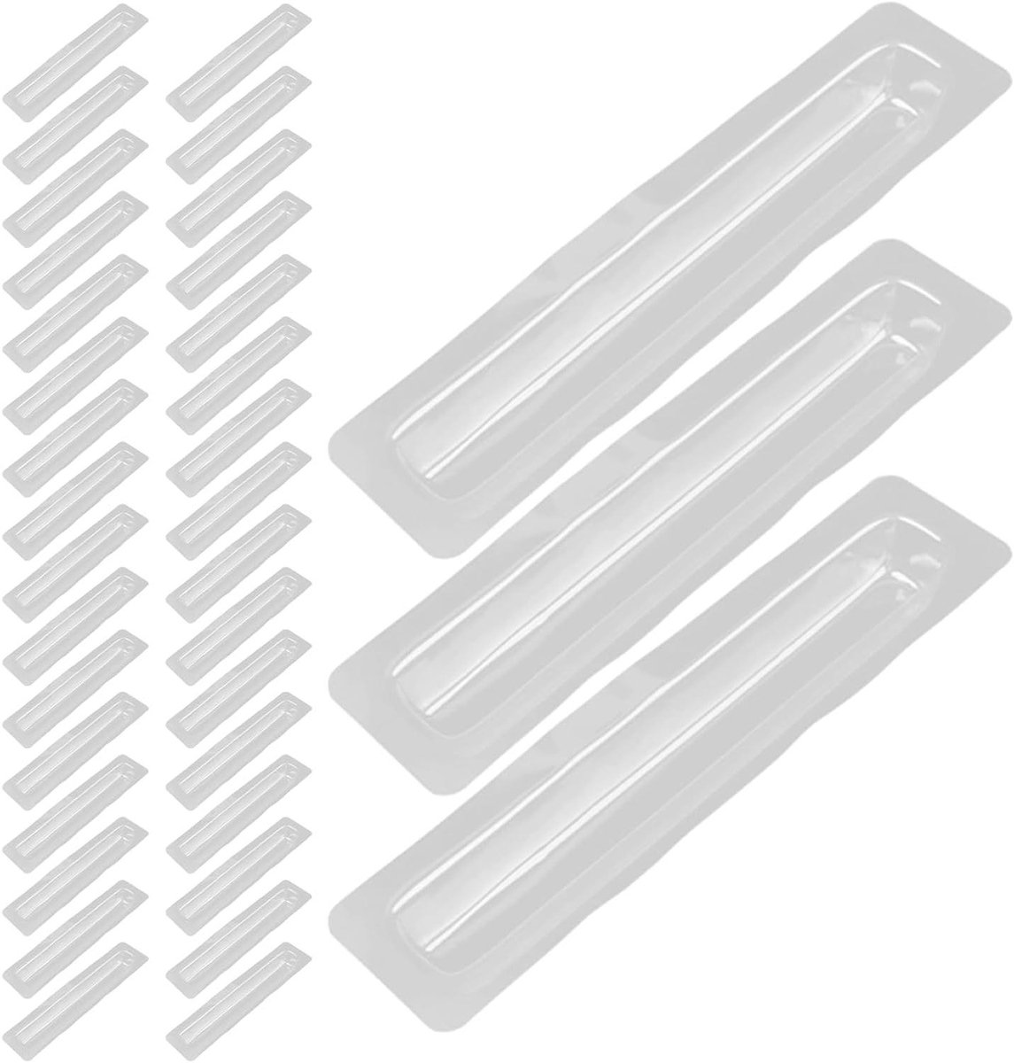 Anti-botsing wijzerbescherming - Beschermhoezen - Klok reparatie - Uitgebreid antiknijpdesign - 50 stuks - Transparant