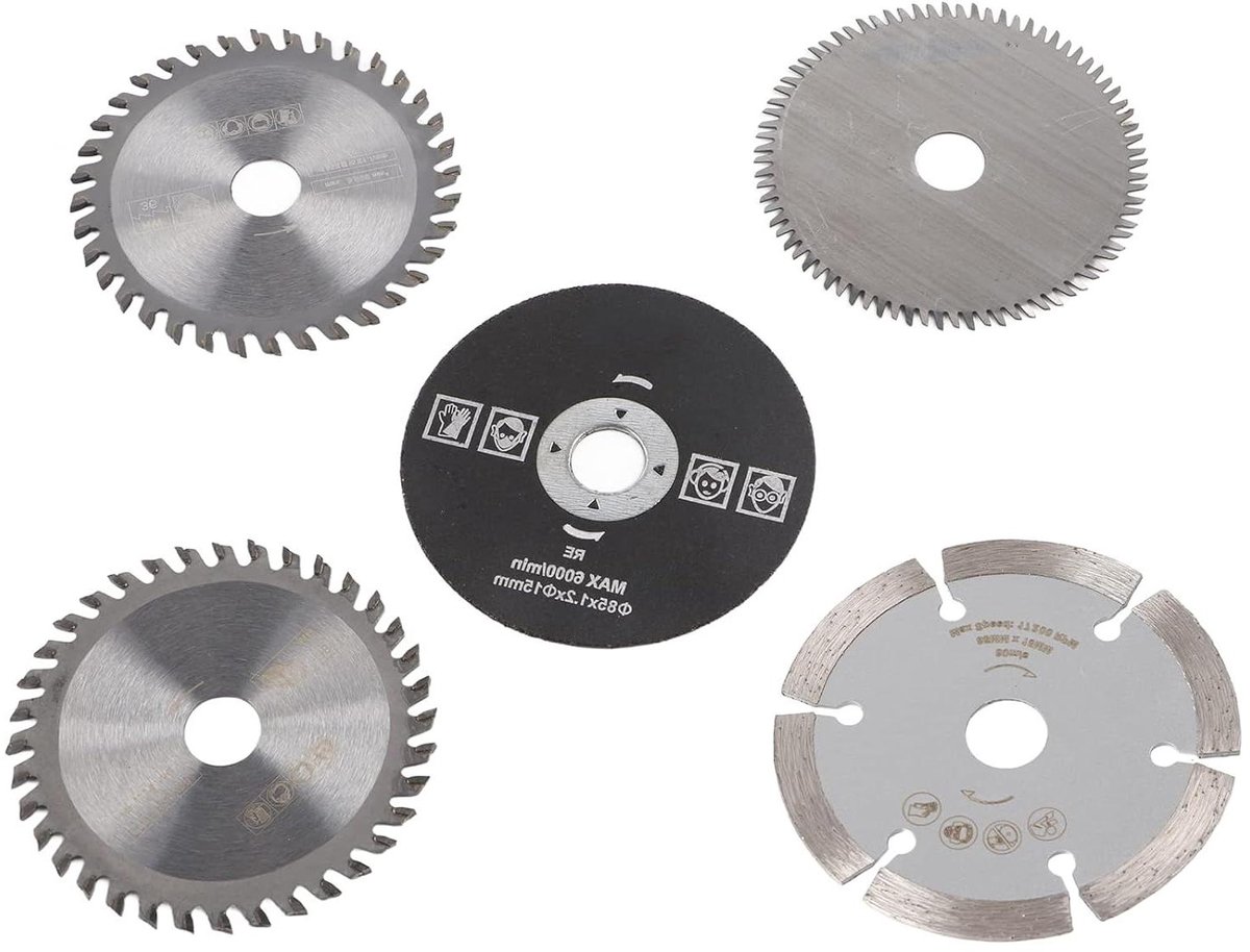 Mini Cirkelzaagbladen - Zaagbladen Set - Hout Bewerken - Hoge Slijtvastheid - 5 Stuks 15mm - Metaal