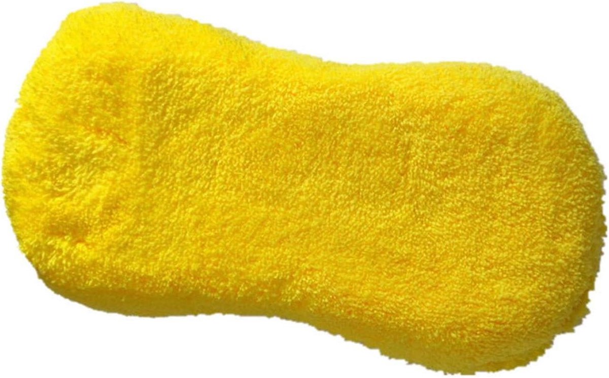 Autowasspons - Reinigingsspons - Voertuigen Reinigen - Ergonomisch Ontwerp - 23x12x5 cm - Geel
