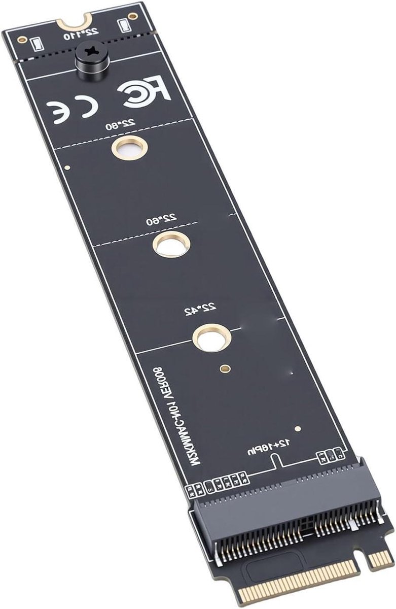 SSD Naar M.2 Adapterkaart - Converter Kaart NVMe - Mac Upgrade - PCIe 4.0 Snelheid