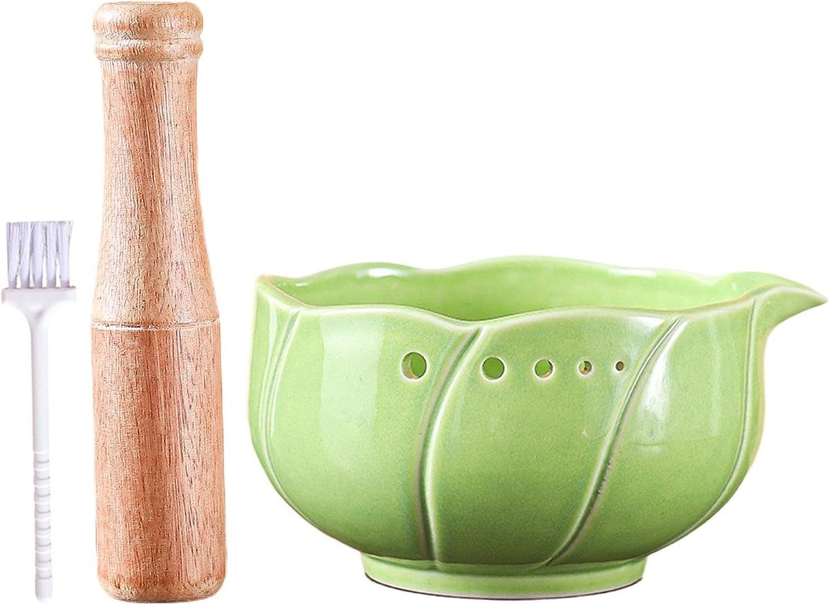 Knoflookraspkom - Gembermolen - Maaltijd voorbereiden - Spatvrije bereiding - 135 cm - Groen