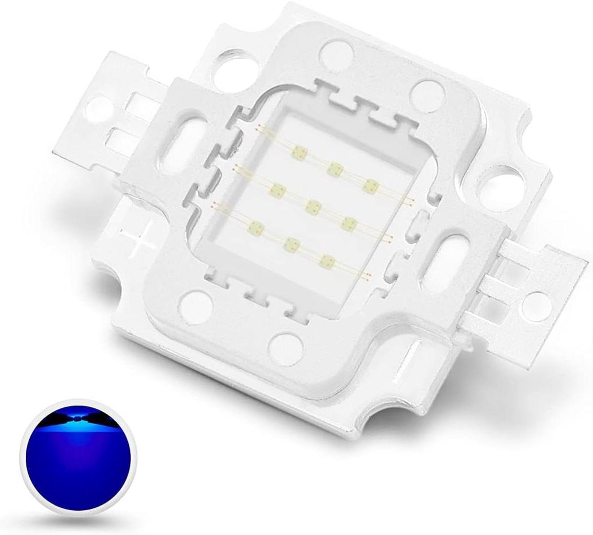 Groeilamp LED - Kweeklamp Planten - Planten Groei Stimuleren - Specifiek Blauw Licht - 10 Watt - Koninklijk Blauw